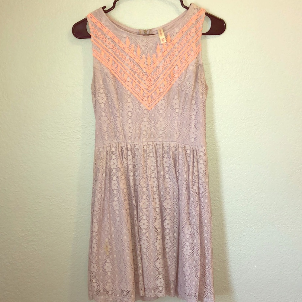 Lavender lace dress